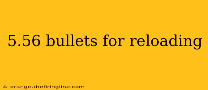 5.56 bullets for reloading