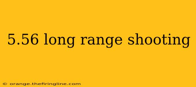 5.56 long range shooting