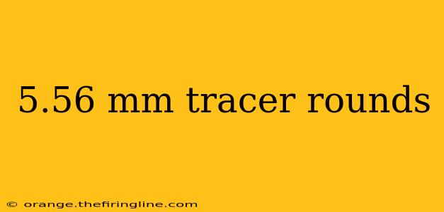 5.56 mm tracer rounds