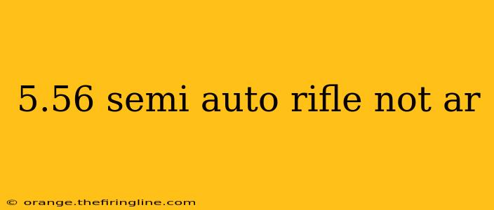 5.56 semi auto rifle not ar