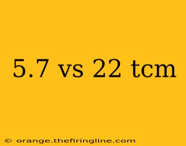 5.7 vs 22 tcm