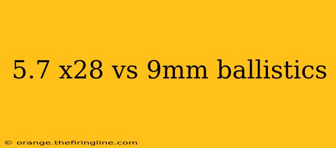 5.7 x28 vs 9mm ballistics