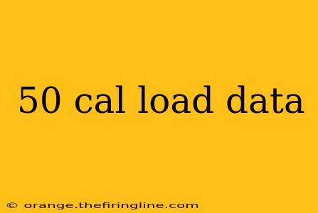 50 cal load data