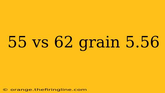 55 vs 62 grain 5.56