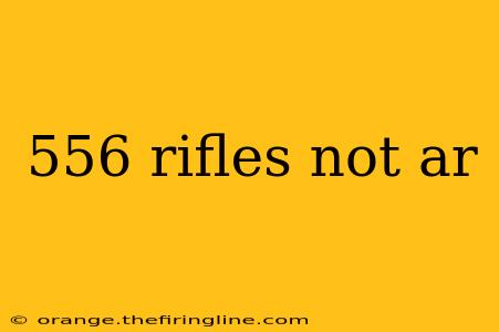 556 rifles not ar