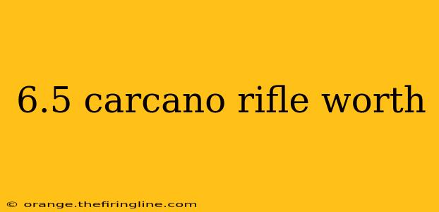 6.5 carcano rifle worth