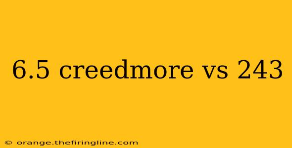 6.5 creedmore vs 243