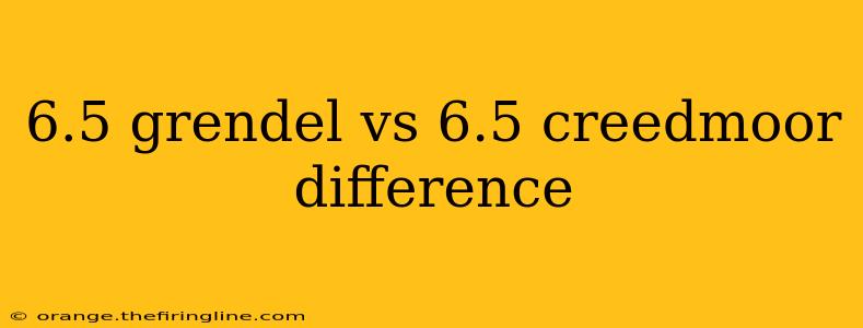 6.5 grendel vs 6.5 creedmoor difference