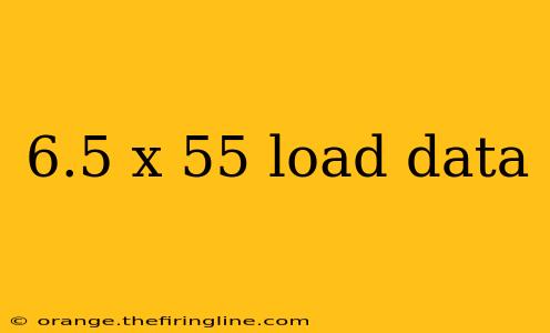 6.5 x 55 load data