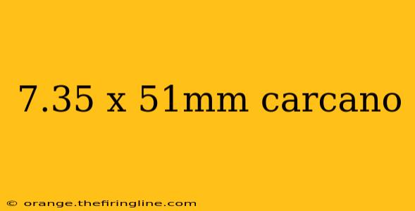 7.35 x 51mm carcano