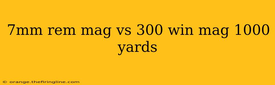 7mm rem mag vs 300 win mag 1000 yards