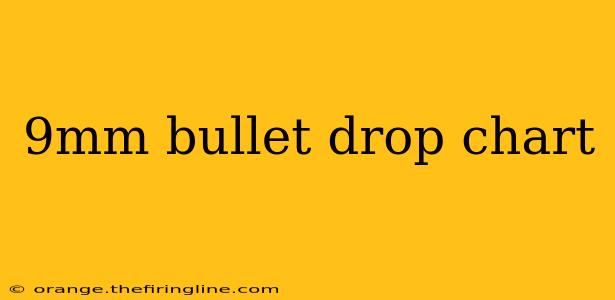 9mm bullet drop chart