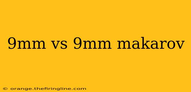 9mm vs 9mm makarov