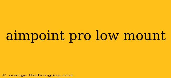 aimpoint pro low mount