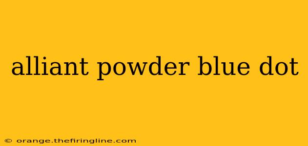 alliant powder blue dot