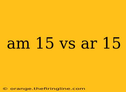 am 15 vs ar 15