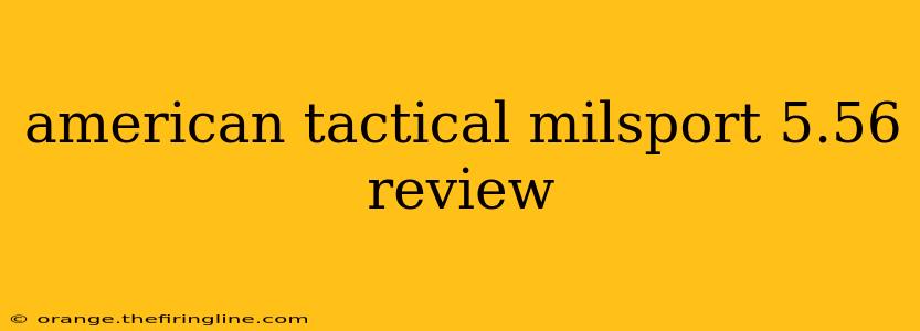 american tactical milsport 5.56 review