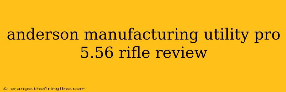 anderson manufacturing utility pro 5.56 rifle review