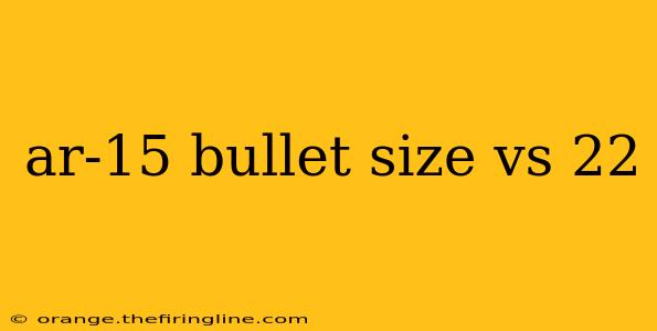 ar-15 bullet size vs 22