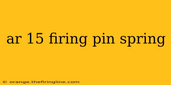 ar 15 firing pin spring