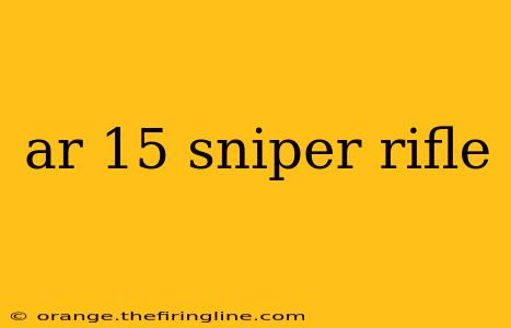 ar 15 sniper rifle