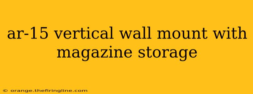 ar-15 vertical wall mount with magazine storage