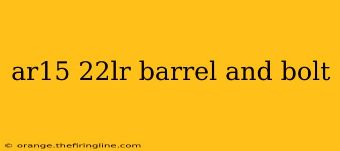 ar15 22lr barrel and bolt