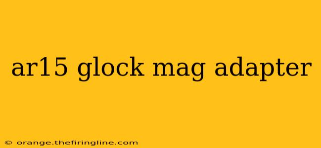 ar15 glock mag adapter