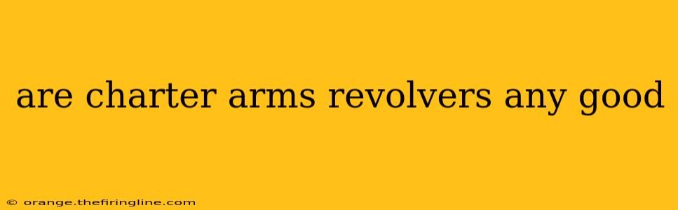 are charter arms revolvers any good