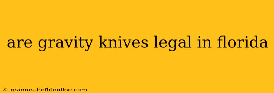 are gravity knives legal in florida