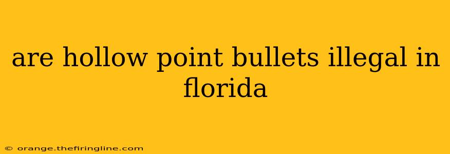 are hollow point bullets illegal in florida