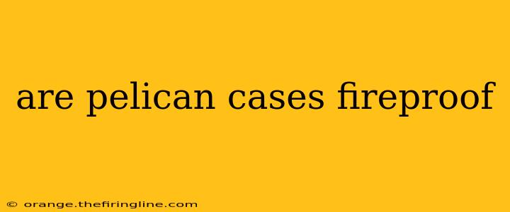 are pelican cases fireproof