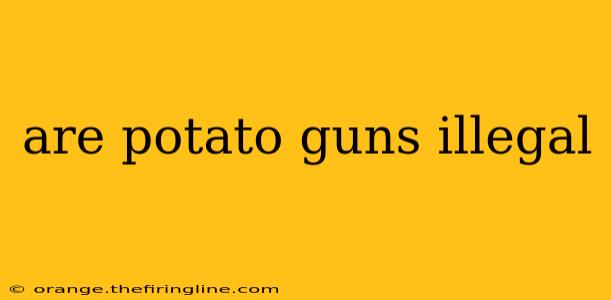 are potato guns illegal