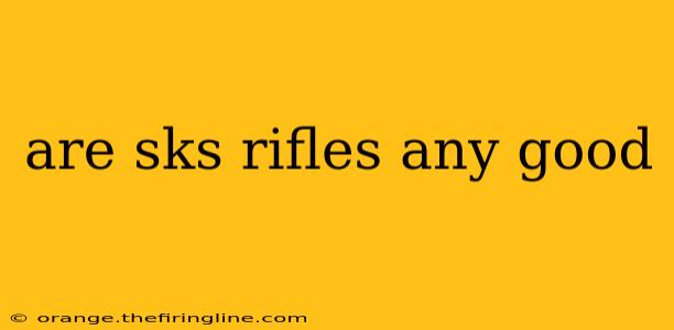 are sks rifles any good