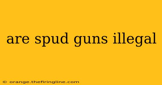 are spud guns illegal