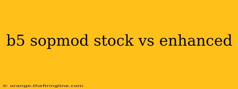 b5 sopmod stock vs enhanced