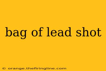 bag of lead shot