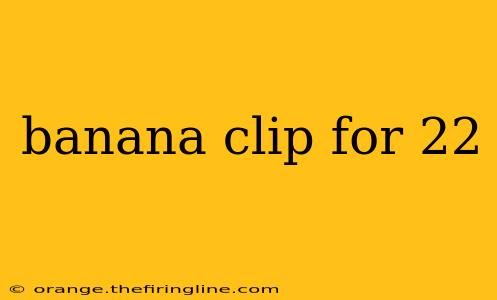 banana clip for 22