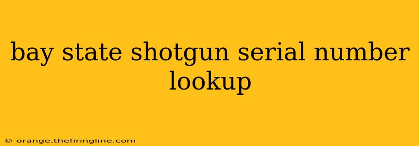 bay state shotgun serial number lookup