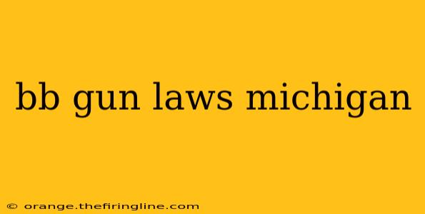 bb gun laws michigan