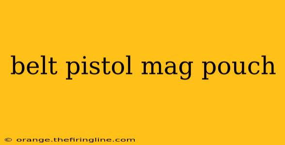 belt pistol mag pouch