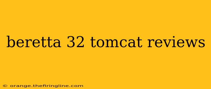 beretta 32 tomcat reviews