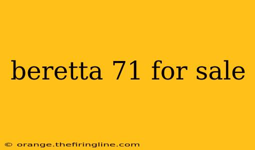 beretta 71 for sale