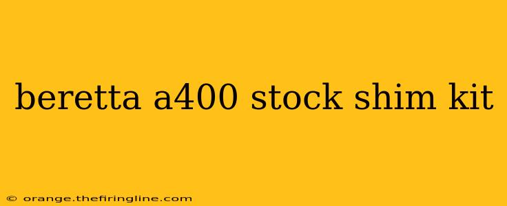 beretta a400 stock shim kit