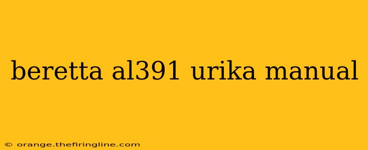 beretta al391 urika manual