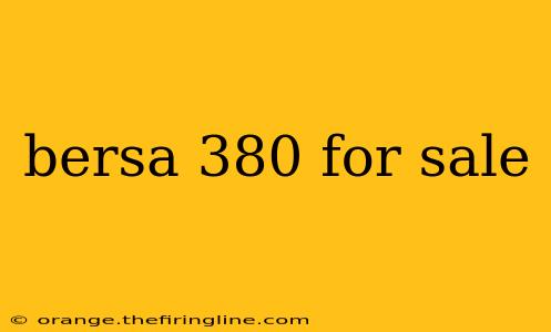 bersa 380 for sale