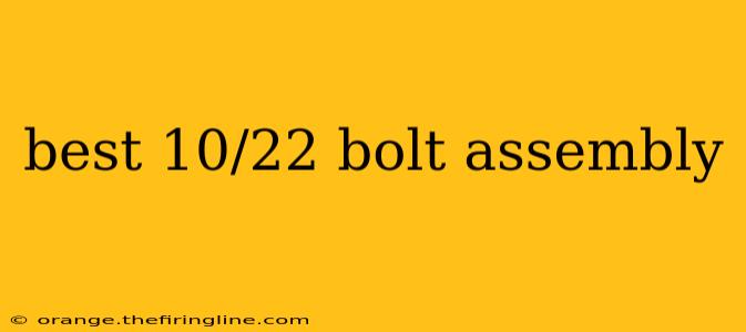 best 10/22 bolt assembly