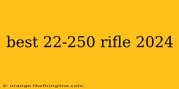 best 22-250 rifle 2024