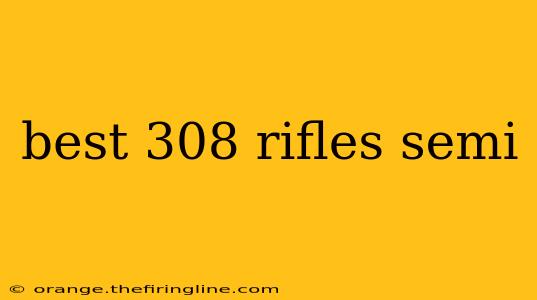 best 308 rifles semi