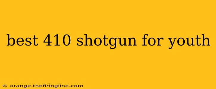 best 410 shotgun for youth